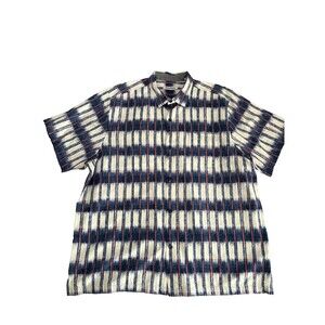 Tommy Bahama Shirt Men's Button Down Multicolor Geometric Pattern XXL